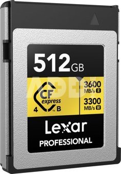 Lexar CFexpress 4.0 Pro Gold R3600/W3300 512GB
