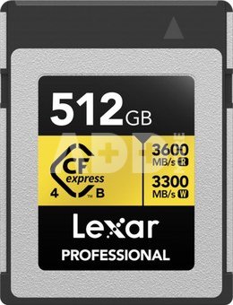 Lexar CFexpress 4.0 Pro Gold R3600/W3300 512GB