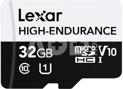 LEXAR HIGH-ENDURANCE MICROSDHC/MICROSDXC UHS-I R100/W30 32GB