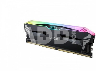 Lexar 2x16GB ARES Gaming UDIMM DDR5 6800 Memory with Black heatsink and RGB lighting Lexar