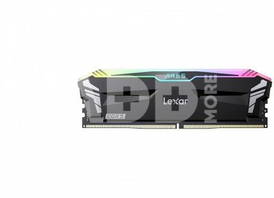 Lexar 2x16GB ARES Gaming UDIMM DDR5 6800 Memory with Black heatsink and RGB lighting Lexar