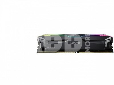 Lexar 2x16GB ARES Gaming UDIMM DDR5 6800 Memory with Black heatsink and RGB lighting Lexar