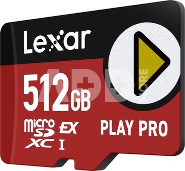 Lexar microSDXC Express PLAY Pro Express 7.1, R900/W600 C10 U3 UHS-I (V30) 512GB
