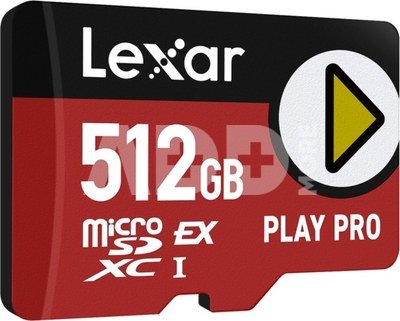Lexar microSDXC Express PLAY Pro Express 7.1, R900/W600 C10 U3 UHS-I (V30) 512GB
