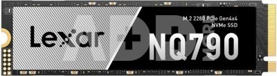 Lexar NVMe SSD | NQ790 | 4000 GB | SSD form factor M.2 2280 | Solid-state drive interface PCIe Gen4x4 | Read speed 7000 MB/s | Write speed 6000 MB/s