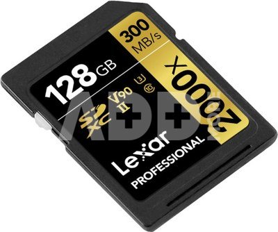 LEXAR PRO 2000X SDHC/SDXC UHS-II U3(V90) R300/W260 (W/O CARDREADER) 128GB