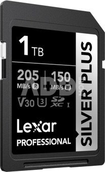 Lexar SDXC Professional SILVER Plus UHS-I/U3/A2/4K R205/W150 (V30) 1TB