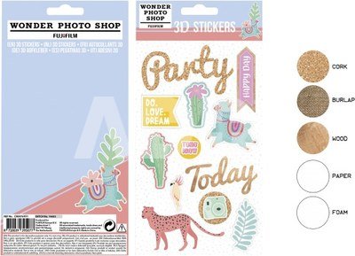 Stickers 3D sheet LIFESTYLE, 12pcs