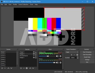 Live streaming programa OBS studio