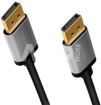 LogiLink DisplayPort cable, 4K/60 Hz,DP/M do DP/M,alu, 2m