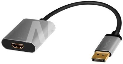 LogiLink Displayport to HDMI adap ter, 4K 60hz, alu, 0.15