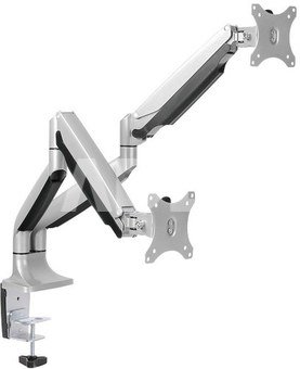 Logilink BP0043 Dual Monitor Desk mount, 13"-32",gas spring, aluminum