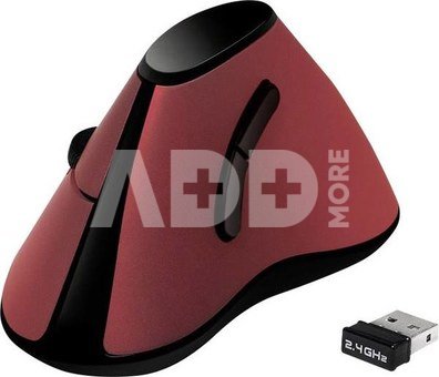 Logilink Ergonomic Vertical Mouse ID0159 Wireless, Red