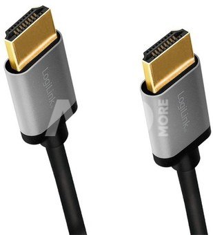 LogiLink HDMI cable 4K/60Hz, alu , black, 2m