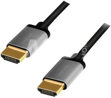 LogiLink HDMI cable 4k/60hZ, ALU , black, 5m