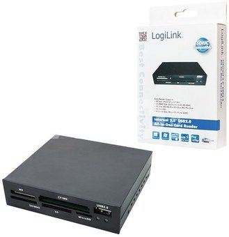 LogiLink Internal 3.55' USB2.0 all in one card reader