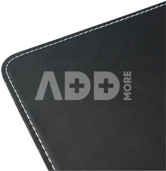 Mousepad in leather design Black