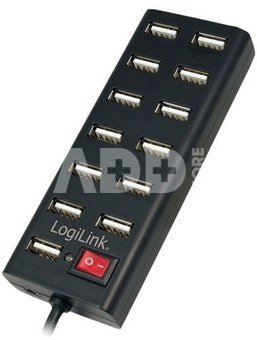 Logilink UA0126 USB Hub 13-Port USB2.0 with power adapter 3.5A,