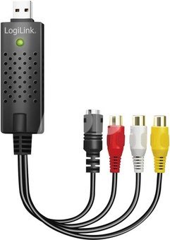 Logilink | USB 2.0 A/V grabber, USB-A/M to 3x RCA + Mini-DIN 5/F, Windows 11 | VG0030A