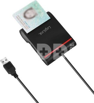 Logilink USB 2.0 card reader, for smart ID CR0047 Black