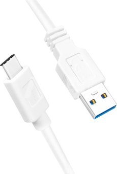Logilink USB 3.2 Gen 1x1 Cable CU0174 1 m, White, USB-A Male, USB-C Male