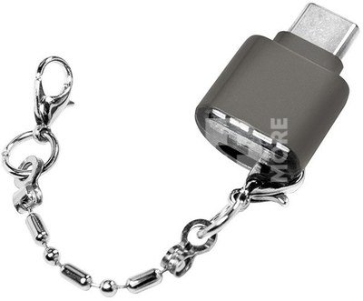 LogiLink USB-C to microSD card readeras a keychain