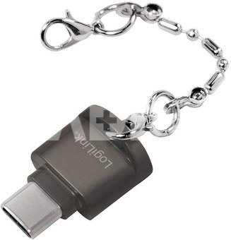 LogiLink USB-C to microSD card readeras a keychain