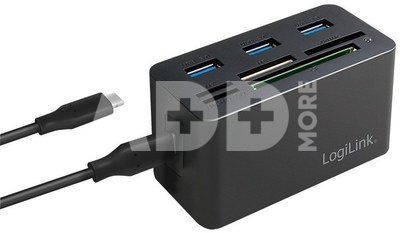 LogiLink USB3.2 Gen 1 docking sta tion, 8-port, mini,blac