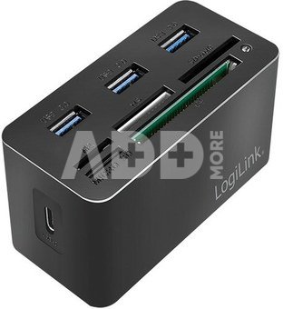 LogiLink USB3.2 Gen 1 docking sta tion, 8-port, mini,blac