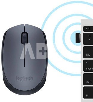 Logitech Wireless Mouse M170 - GREY - 2.4GHZ