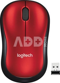 Logitech Wireless Mouse M185, RED, 2.4GHZ - EWR2