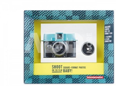 Lomography fotoaparatas Diana Baby&12 mm objektyvas + Lomo Metropolis fotojuosta (110 formato)