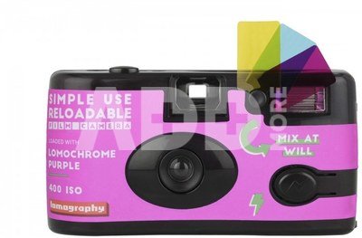 Lomography fotoaparatas Lomochrome Purple + fotojuosta Lomochrome Purple 400/135/27