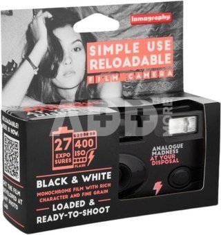 Lomography Simple Use Film Camera Black and White 400/27