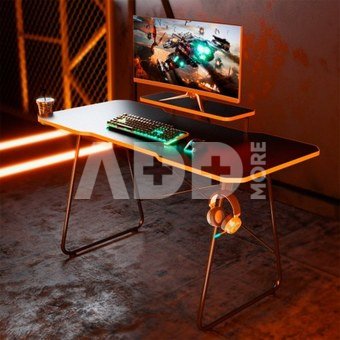 Maclean Gaming desk with monitor shelf RS170