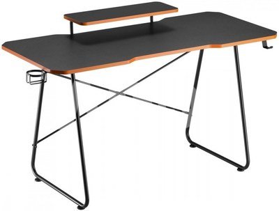 Maclean Gaming desk with monitor shelf RS170