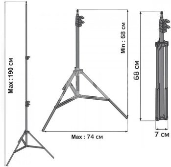 Maclean Stand for 12' ring light Maclean MC-163