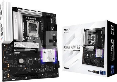 Mainboard|ASROCK|Intel B860 Express|LGA1851|ATX|Memory DDR5|Memory slots 4|1xPCI-Express 4.0 16x|1xPCI-Express 5.0 16x|1xM.2|1xHDMI|1xDisplayPort|1xAudio-In|1xAudio-Out|1xMicrophone|2xUSB 2.0|6xUSB 3.2|1xUSB-C|1xRJ45|B860PRORS