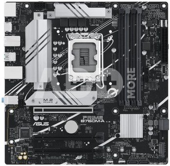 Mainboard|ASUS|Intel B760 Express|LGA1700|Micro-ATX|Memory DDR5|Memory slots 4|2xPCI-Express 4.0 16x|2xM.2|1xHDMI|2xDisplayPort|4xUSB 2.0|2xUSB 3.2|1xPS/2|1xRJ45|3xAudio port|PRIMEB760M-A-CSM