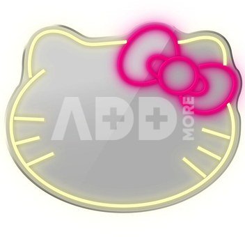 Manta MASNL129WH Style Neon Lights Cat With A Bow LED Neon Mirror