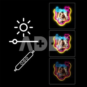 Manta MASNL131MT Style Neon Lights LOVE LED Neon Mirror