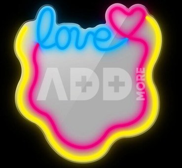 Manta MASNL131MT Style Neon Lights LOVE LED Neon Mirror