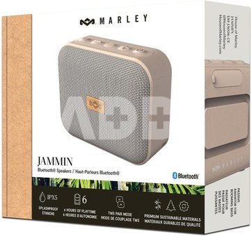 Marley Speaker | Jammin | Waterproof | Bluetooth | Cream | Portable | Wireless connection