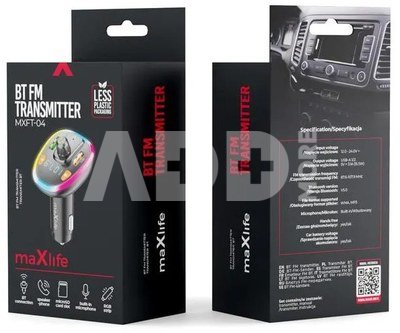 Maxlife FM transmitter MXFT-04 BT, black