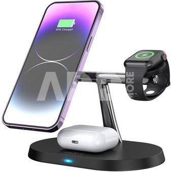 Maxlife беспроводная зарядка 3in1 15W, черный (MXWC-03)