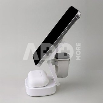 Maxlife wireless charger MXWC-06 15W 3in1, white