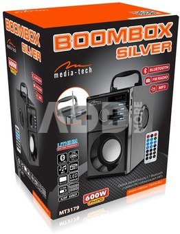 Media-Tech MT3179 Boombox Silver
