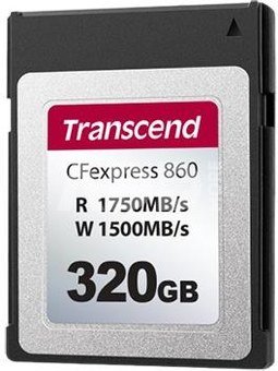 MEMORY COMPACT FLASH 320GB/CFE TS320GCFE860 TRANSCEND