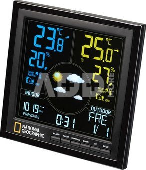 Meteorologinė stotis, spalvotas LCD ekranas, NATIONAL GEOGRAPHIC