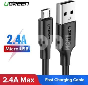 Micro USB cable UGREEN QC 3.0 2.4A 1.5m (white)